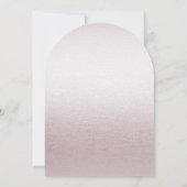 Einzigartige Einladung zur Hochzeit in Rosa (Rückseite)