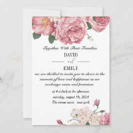 Einzigartige Einladung zur Hochzeit mit Rot-Weiß-R