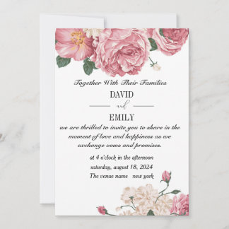 Einzigartige Einladung zur Hochzeit mit Rot-Weiß-R