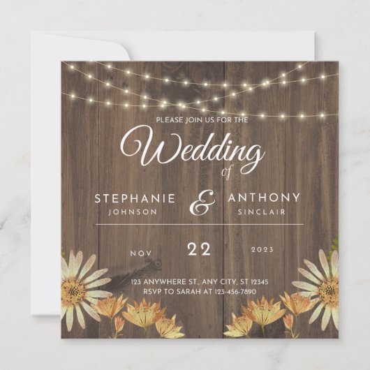 Einzigartige Einladung zur Hochzeit Save the Date (Vorderseite)