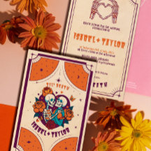 Einzigartige Einladung zur Hochzeitsfeier mit Funk