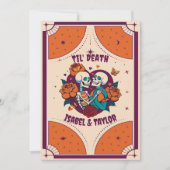 Einzigartige Einladung zur Hochzeitsfeier mit Funk (Vorderseite)