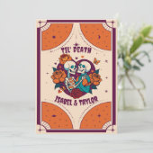 Einzigartige Einladung zur Hochzeitsfeier mit Funk (Stehend Vorderseite)