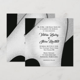 Einzigartige Einladung zur Schwarz-Weiß-Hochzeit