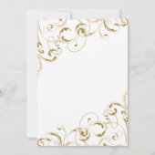 Einzigartige Einladungen für Hochzeiten mit Pfirsi (Rückseite)