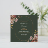 Einzigartige Einladungskarte für Hochzeiten Einladung (Stehend Vorderseite)