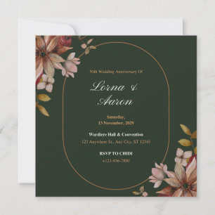 Einzigartige Einladungskarte für Hochzeiten Einladung