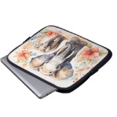 Einzigartige Elefantenmutter und kinderflorale Was Laptopschutzhülle (Vorne Knopf)