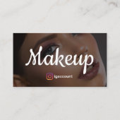 Einzigartige Elegant Trendy Makeup Artist Visitenkarte (Rückseite)