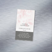 Einzigartige elegante erblassen - rosa grauen magnetische visitenkarte (Beispiel)