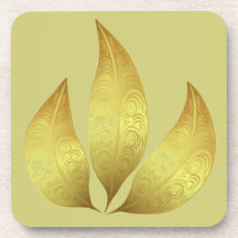 Einzigartige, elegante, goldfarbene Blätter