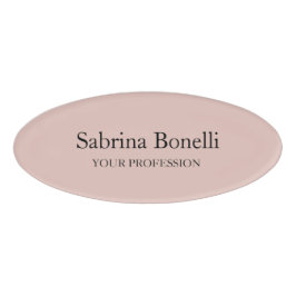 Einzigartige Elegante Schlichte, einfache Rose Gol Namenschild