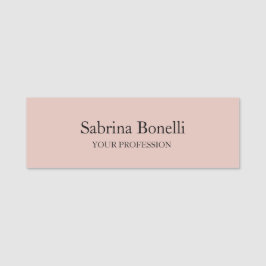 Einzigartige Elegante Schlichte, einfache Rose Gol Namensschild