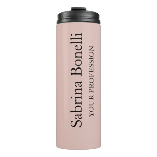 Einzigartige Elegante Schlichte, einfache Rose Gol Thermosbecher (Vorderseite)