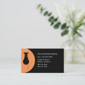 Einzigartige Elektriker-Visitenkarten Visitenkarte (Stehend Vorderseite)