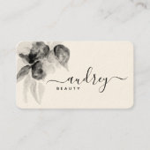 Einzigartige Extravagante Unterschrift in Schwarz Visitenkarte (Vorderseite)