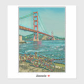 Einzigartige Fahrradgeschenke Aufkleber (Blatt)