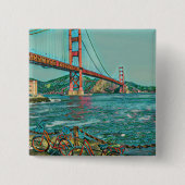 Einzigartige Fahrradgeschenke Button (Vorderseite)