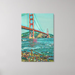 Einzigartige Fahrradgeschenke Leinwanddruck