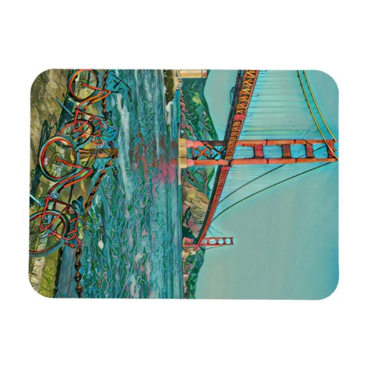 Einzigartige Fahrradgeschenke Magnet (Horizontal)