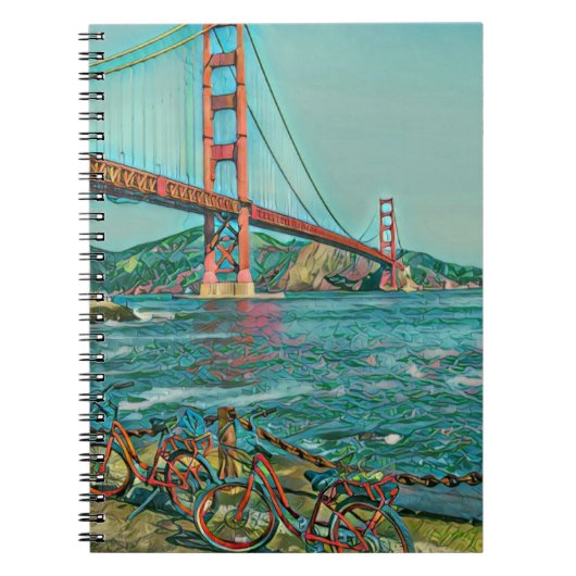 Einzigartige Fahrradgeschenke Notizblock (Vorderseite)