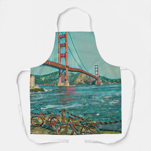 Einzigartige Fahrradgeschenke Schürze (Vorderseite)