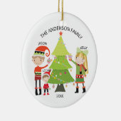 Einzigartige Familie der personalisierten Keramikornament (Rechts)