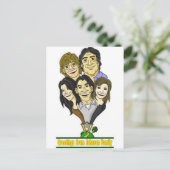 Einzigartige Familiendarstellung. Postkarte (Stehend Vorderseite)