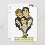 Einzigartige Familiendarstellung. Postkarte (Vorne/Hinten)