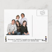 Einzigartige Familiendarstellung. Postkarte (Rückseite)
