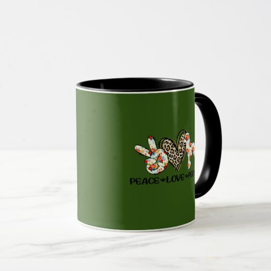 Einzigartige Farbe für Geschenk mit Poodle. Tasse (VorderseiteRechts)