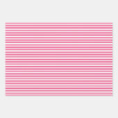 Einzigartige farbenfrohe Herzstreifen Polka Dots M Geschenkpapier Set (Vorderseite 3)