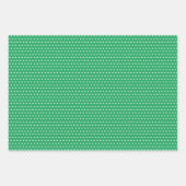 Einzigartige farbenfrohe Herzstreifen Polka Dots M Geschenkpapier Set (Vorderseite 2)