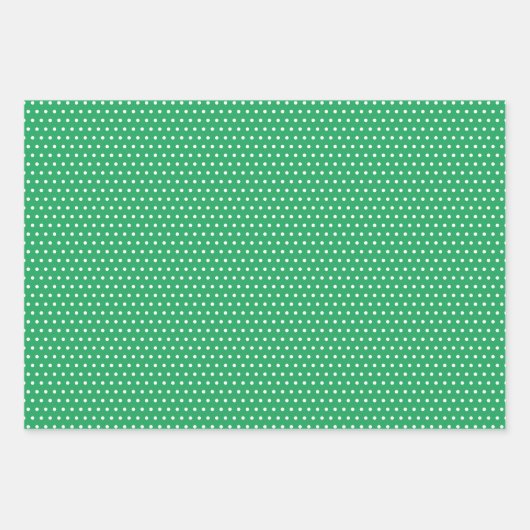 Einzigartige farbenfrohe Herzstreifen Polka Dots M Geschenkpapier Set (Vorderseite 2)