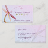 Einzigartige, farbenfrohe Libellen-Mode Visitenkarte (Vorne/Hinten)