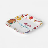 Einzigartige farbenfrohe Musical Baby Shower Paper Pappteller (Gewinkelt)