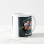 EINZIGARTIGE FARBFARBIGE MANDARIN DUCK KAFFEETASSE (VorderseiteRechts)