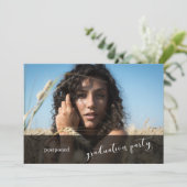 Einzigartige farbige Graduierungspartei - Karte au (Stehend Vorderseite)