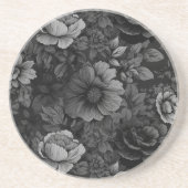 Einzigartige Farbkombinationen Vintage Blumendruck Getränkeuntersetzer (Vorne)