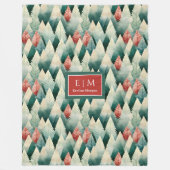 Einzigartige Festtöne in Aquarellfarben - Urlaubwu Fleecedecke (Vorderseite)