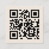 Einzigartige, fett geometrische Moderne Quadratische Visitenkarte (Rückseite)