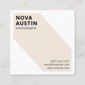 Einzigartige, fett geometrische Moderne Quadratische Visitenkarte (Vorderseite)