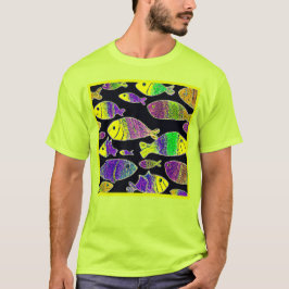Einzigartige Fischmuster Art. Jetzt kaufen T-Shirt