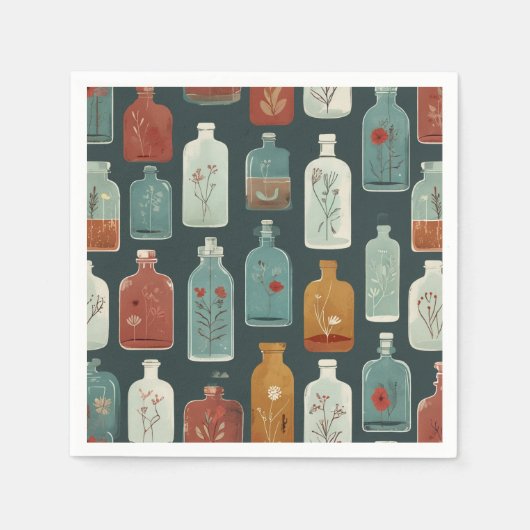einzigartige Flaschenkunst Serviette (Vorderseite)