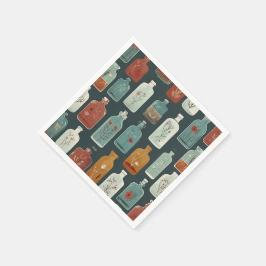 einzigartige Flaschenkunst Serviette (Ecke)