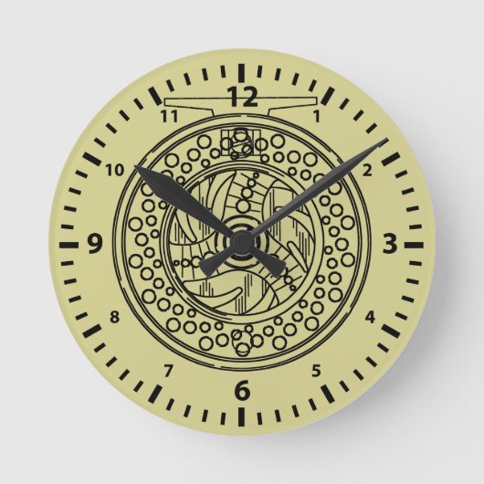 Einzigartige Fliegenfischerei Angelwand Runde Wanduhr (Vorderseite)