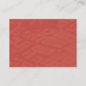 Einzigartige florale Hochzeitsempfehlung Begleitkarte (Rückseite)