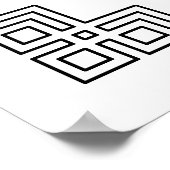 Einzigartige Foodogie Art & Daruma Puppe Große Far Poster (Ecke)