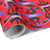 Einzigartige Form Geschenkpapier (Rolleneckpunkt)