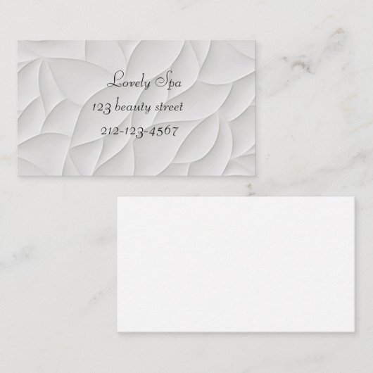 Einzigartige Formen Visitenkarte (Vorne/Hinten)